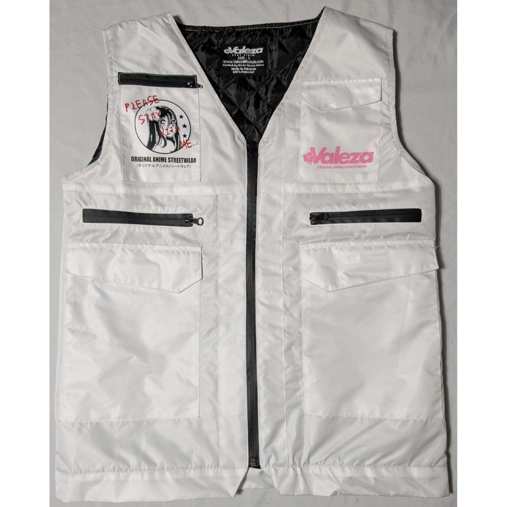 VALEZA ORIGINAL ANIME STREETWEAR - DREAMING ABOUT YOU - ADULT Small‎ White Vest